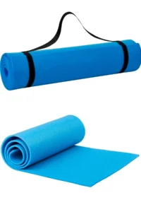 Pilates Minderi Yoga Minderi Taşıma Askılı Pilates Minderi Pilates Matı Yoga Matı 6 Mm (Mavi)