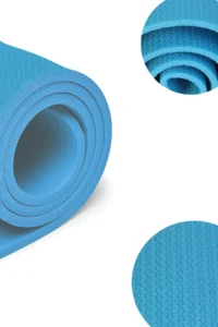 Pilates Minderi Yoga Minderi Taşıma Askılı Pilates Minderi Pilates Matı Yoga Matı 6 Mm (Mavi) - Görsel 2