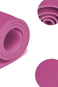 Pilates Minderi Yoga Minderi Taşıma Askılı Pilates Minderi Pilates Matı Yoga Matı 6 Mm (Pembe) - Görsel 2