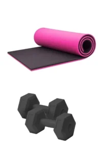 Pilates Minderi 8mm ve 2x2 KG Dambıl