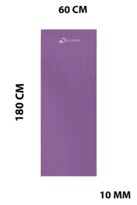 Kaymaz Taban 10 Mm Taşıma Askılı Nbr Pilates Minderi Yoga Matı - Görsel 2