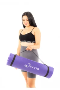 Taşıma Askılı 10 mm Pilates Minderi (Mor) - Görsel 2